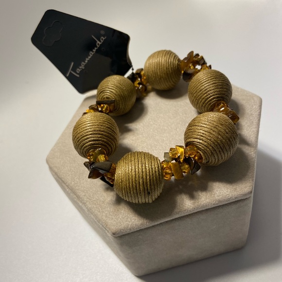 NWT Taramanda Stretch Bead And Stone Bracelet - Picture 3 of 6